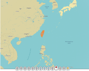 Radiooooo website map interface for exploring music by country and time