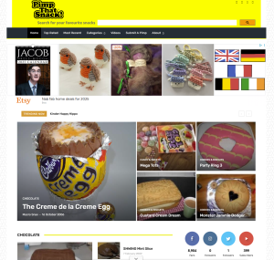 Oversized homemade Jaffa Cake featured on Pimp That Snack website