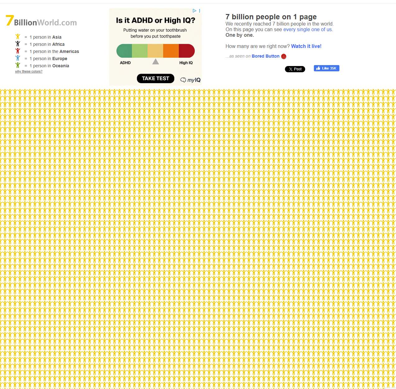 7 Billion World | Scroll Through Every Person Alive