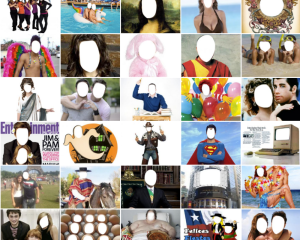 Face in Hole website showing person’s face edited into funny scenarios